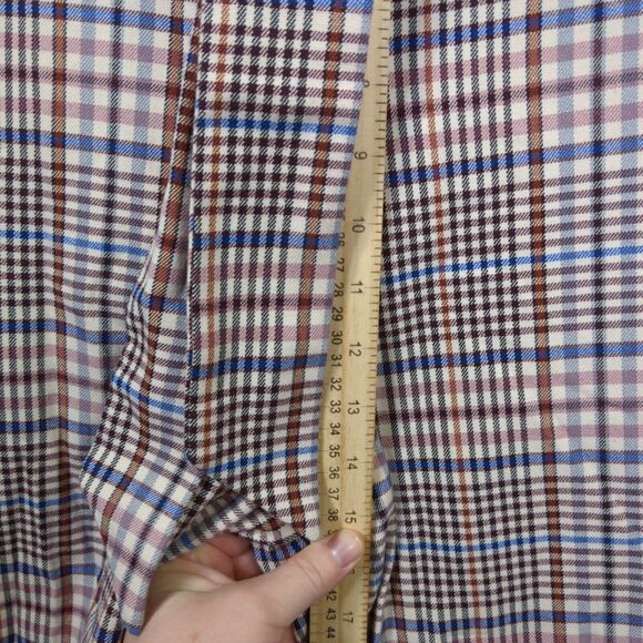 HM Wide Leg Pants Womens 8 Plaid Tie Belt High Rise Waist Pockets Office Career - Picture 7 of 14